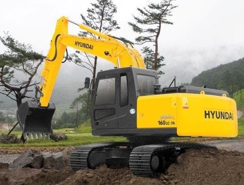 Hyundai R160LC-7A Crawler Excavator Service Repair Workshop Manual