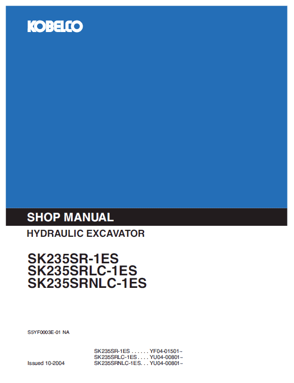 Kobelco SK235SRNLC-1E