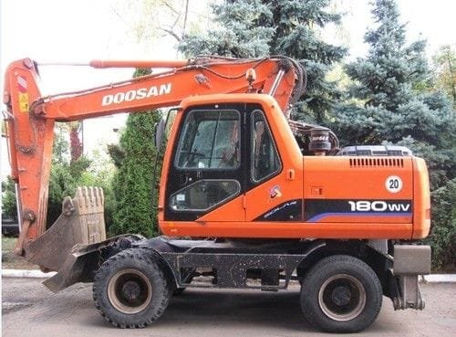 Doosan Daewoo Solar 180W-V Wheel Excavator Pdf Manual