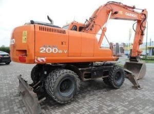 Doosan Daewoo Solar 200w-v Wheel Excavator Service Repair Manual