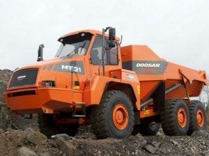 Daewoo Doosan Mt25 Mt26 Mt31 Moxy Articulated Dump Truck