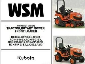 Kubota Bx1860 Bx2360 Bx2660 Service Repair Manual