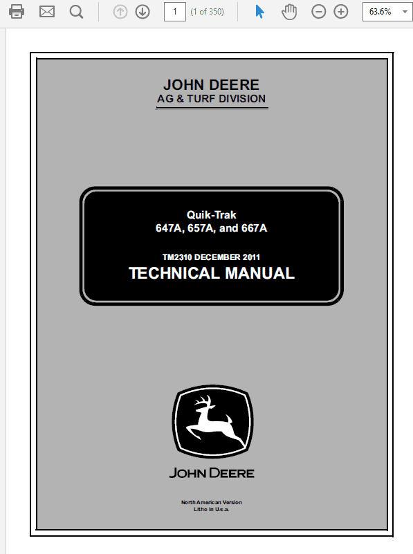John Deere 647A 657A 667A