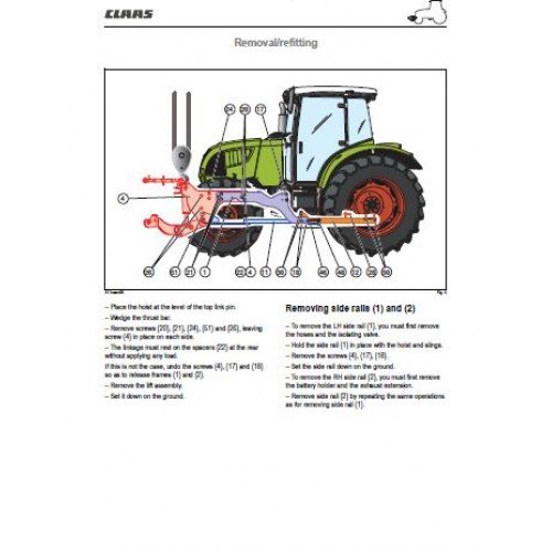 Claas Renault Ares 577 617 657 697 Tractor Repair Manual