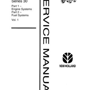 Ford New Holland Series 10 & Series 30 Tractor Service  Manual