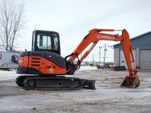 HITACHI ZAXIS 60USB-3 EXCAVATOR Operator Manual Illustration