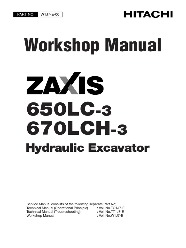 Hitachi ZAXIS 600-650-670 Service Manual