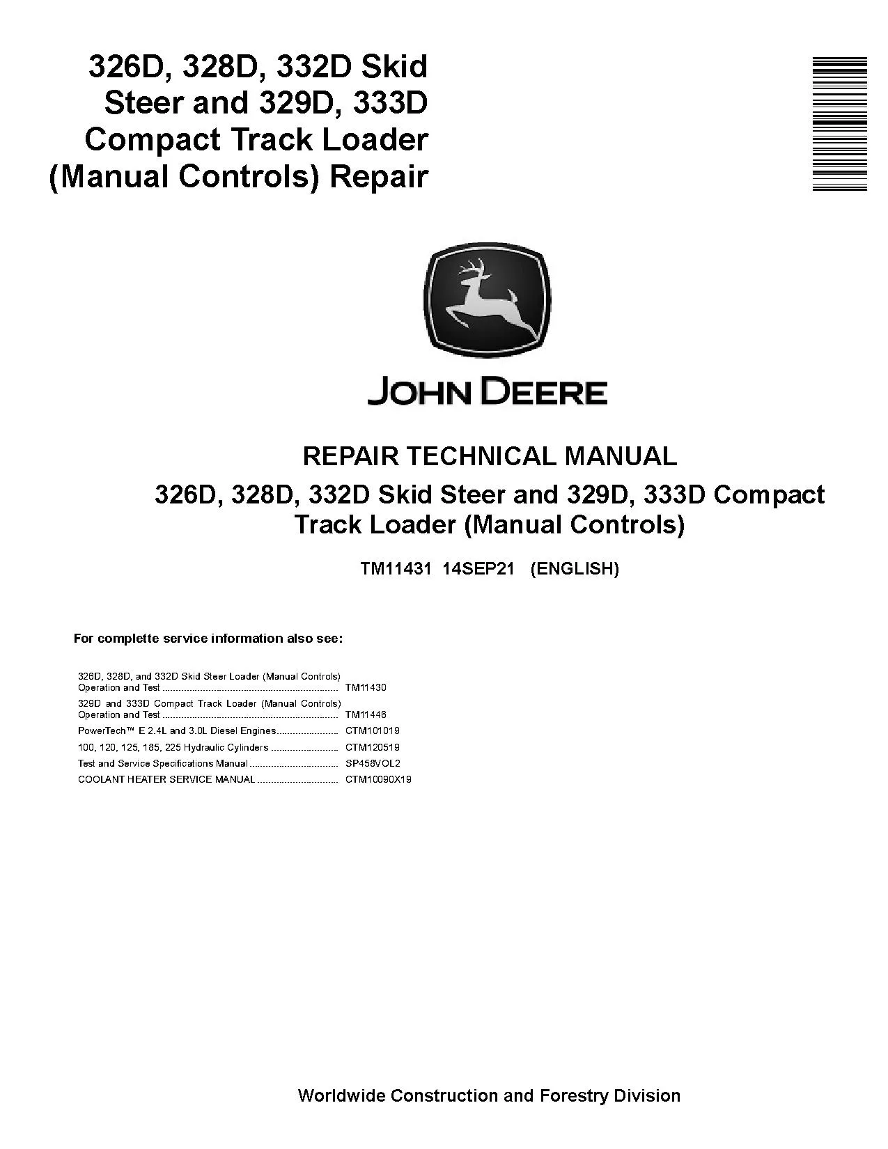 John Deere 329D 333D Diagnostic Manual