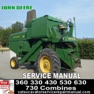 John Deere 360 330 430 Combines Repair Manual