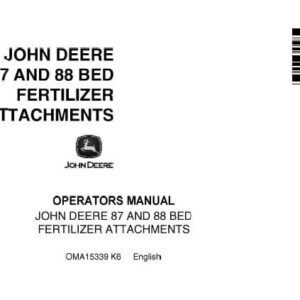 John Deere 87 And 88 Bed Fertilizer Attachments Operator’s Manual