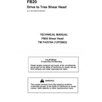 John Deere FB20 Tree Shear Head Service Manual