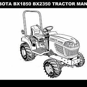 KUBOTA BX1850 BX2350 Loader Rck Mower Service Manual