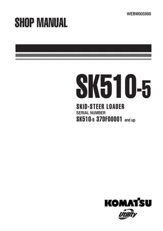 Komatsu Sk510-5 Tnv Diesel Engine Service Manual