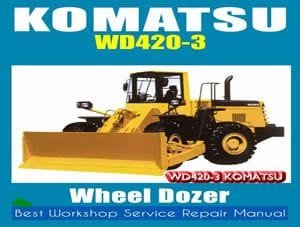 Komatsu WD420-3 Wheel Dozer Repair Manual