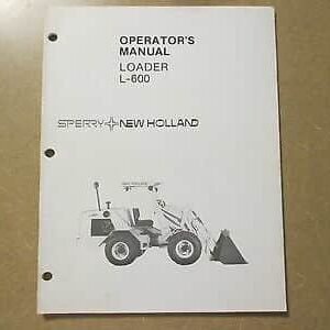 New Holland L600 Articulated Loader Master Parts Manual