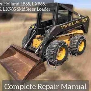 New Holland L865 Lx865 Lx885 Skid Steer Service Manual