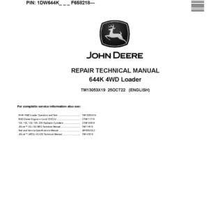 644K Deere 4WD Loader Service Manual TM13053X19