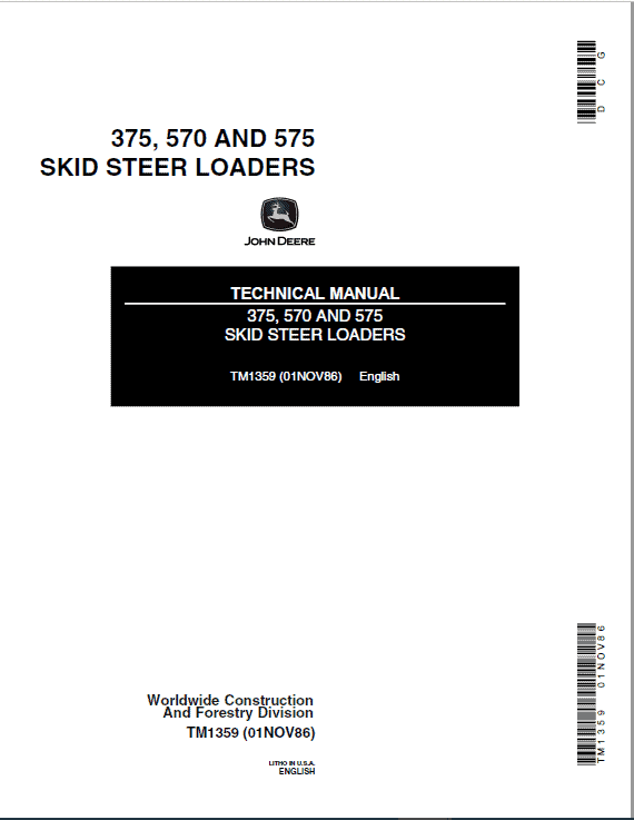 John Deere 570 575 375 Repair Manual Download 