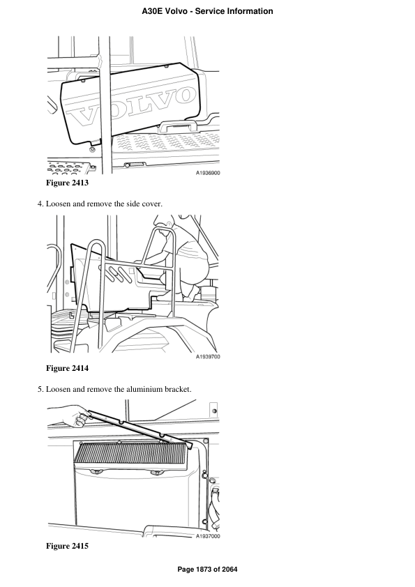 Volvo A30E Articulated Dump Truck Service Repair Manual