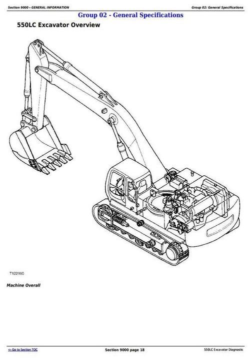 John Deere 550LC Excavator Service Repair manual TM1808