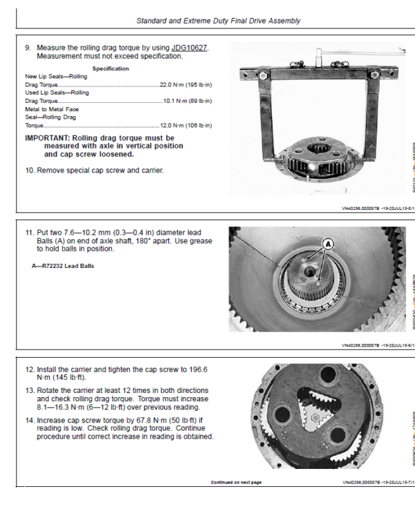 John Deere TeamMate I 1200, 1400, 1600, and 1800 Series Inboard manual