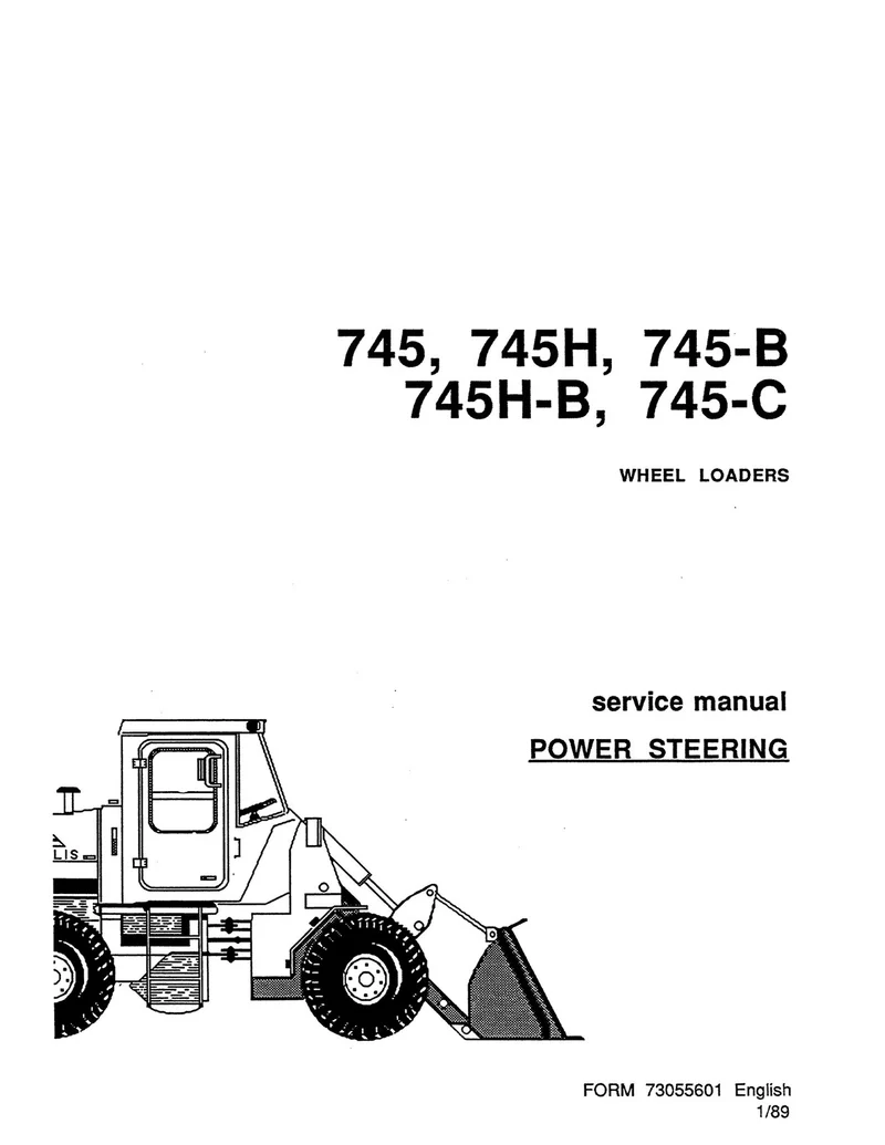 New Holland 745 745-B 745-C Wheel Loader Service Manual