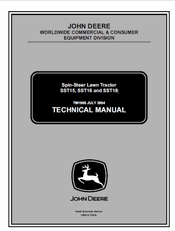 John Deere SST15, SST16, SST18 Technical Manual PDF TM1908