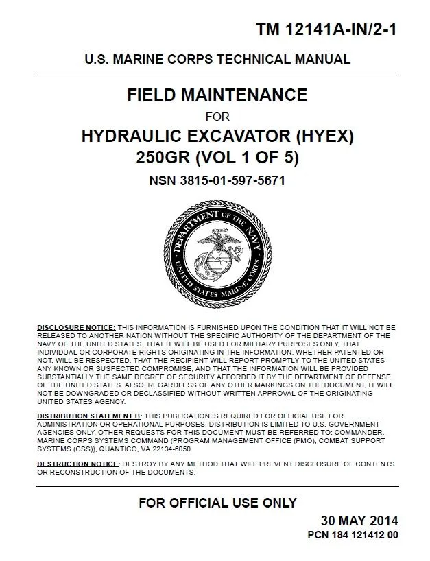 Cat Repair Manual (PDF) John Deere 250GR Excavator Maintenance Manual TM12141AJohn Deere 250GR Excavator Maintenance Manual TM12141A